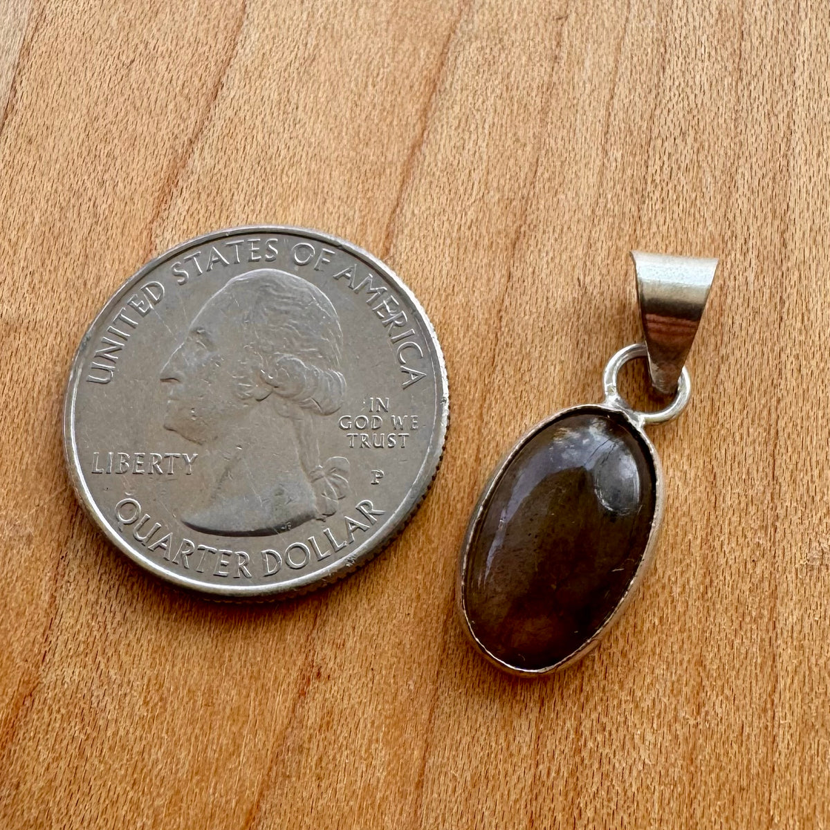 Smoky Quartz Pendant - Sterling Silver