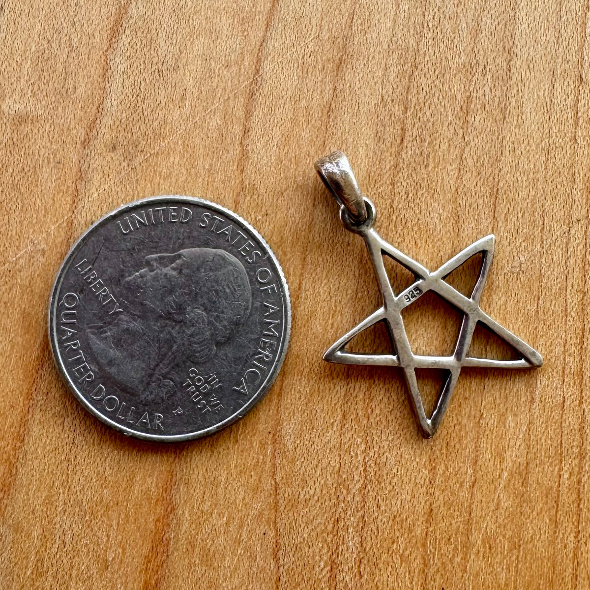 Pentagram Pendant - Sterling Silver