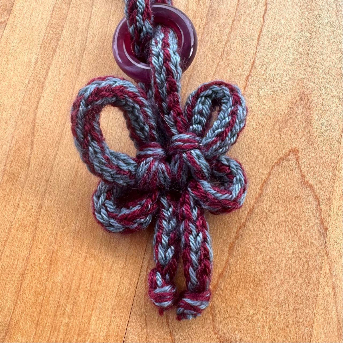 Butterfly Knot Bag Charm - Handmade