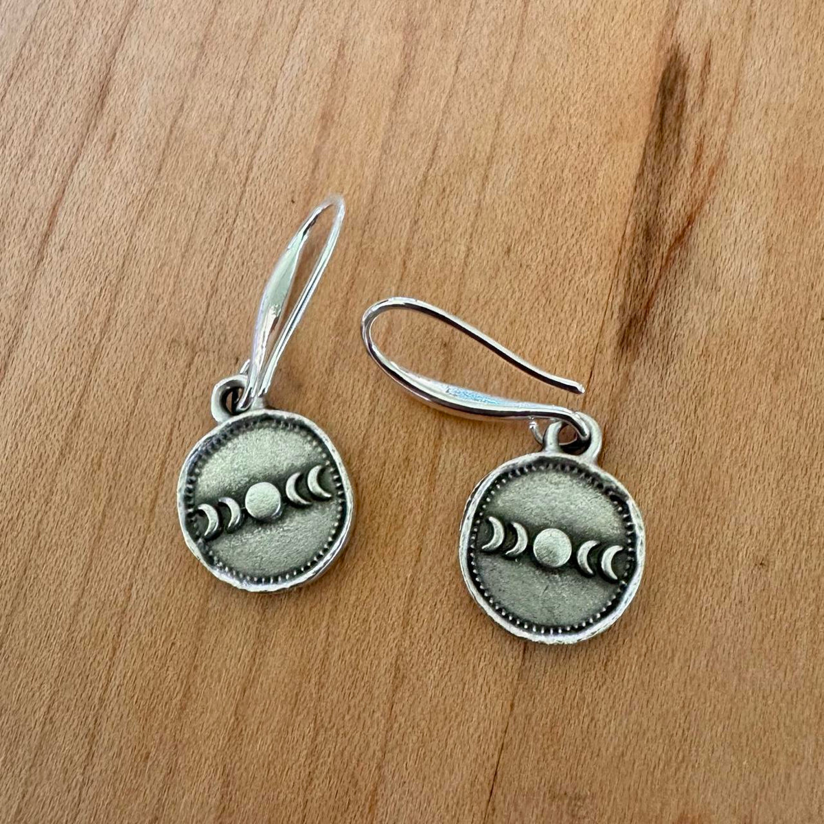 Moon Phase Earrings - Stainless
