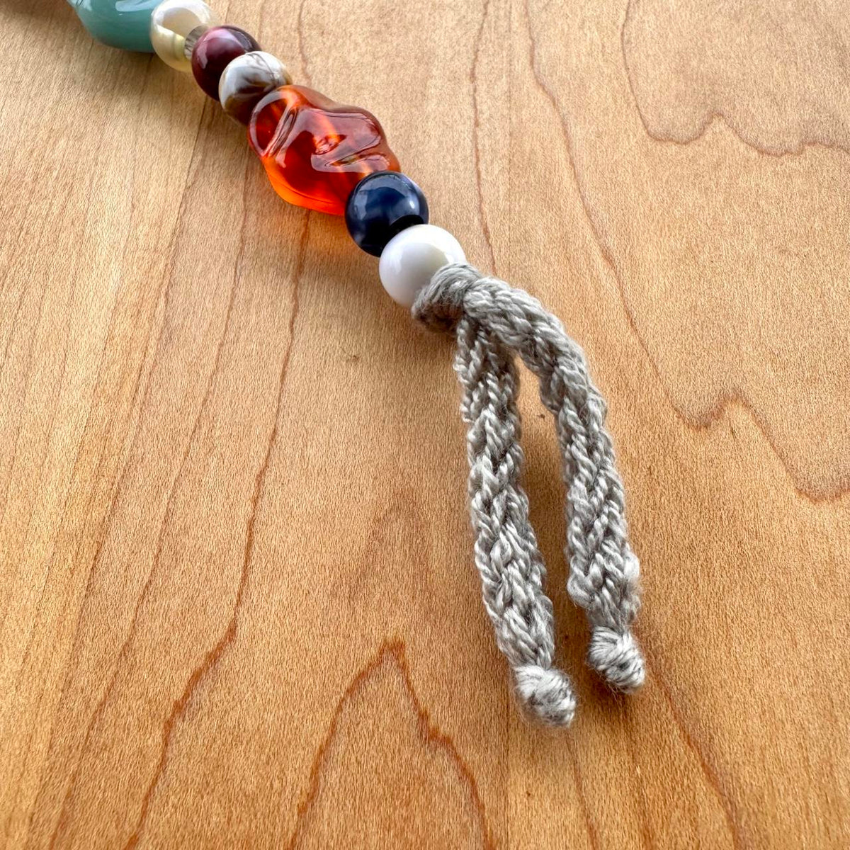 Beaded Bag Charm - Handmade