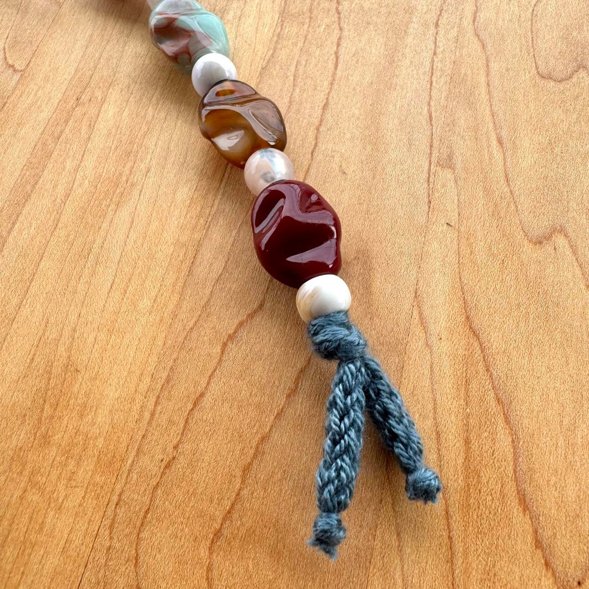 Beaded Bag Charm - Handmade
