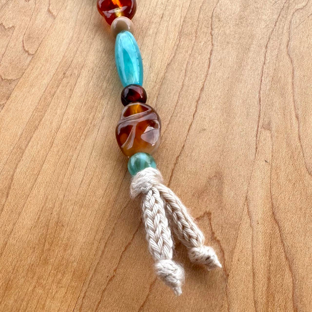 Beaded Bag Charm - Handmade