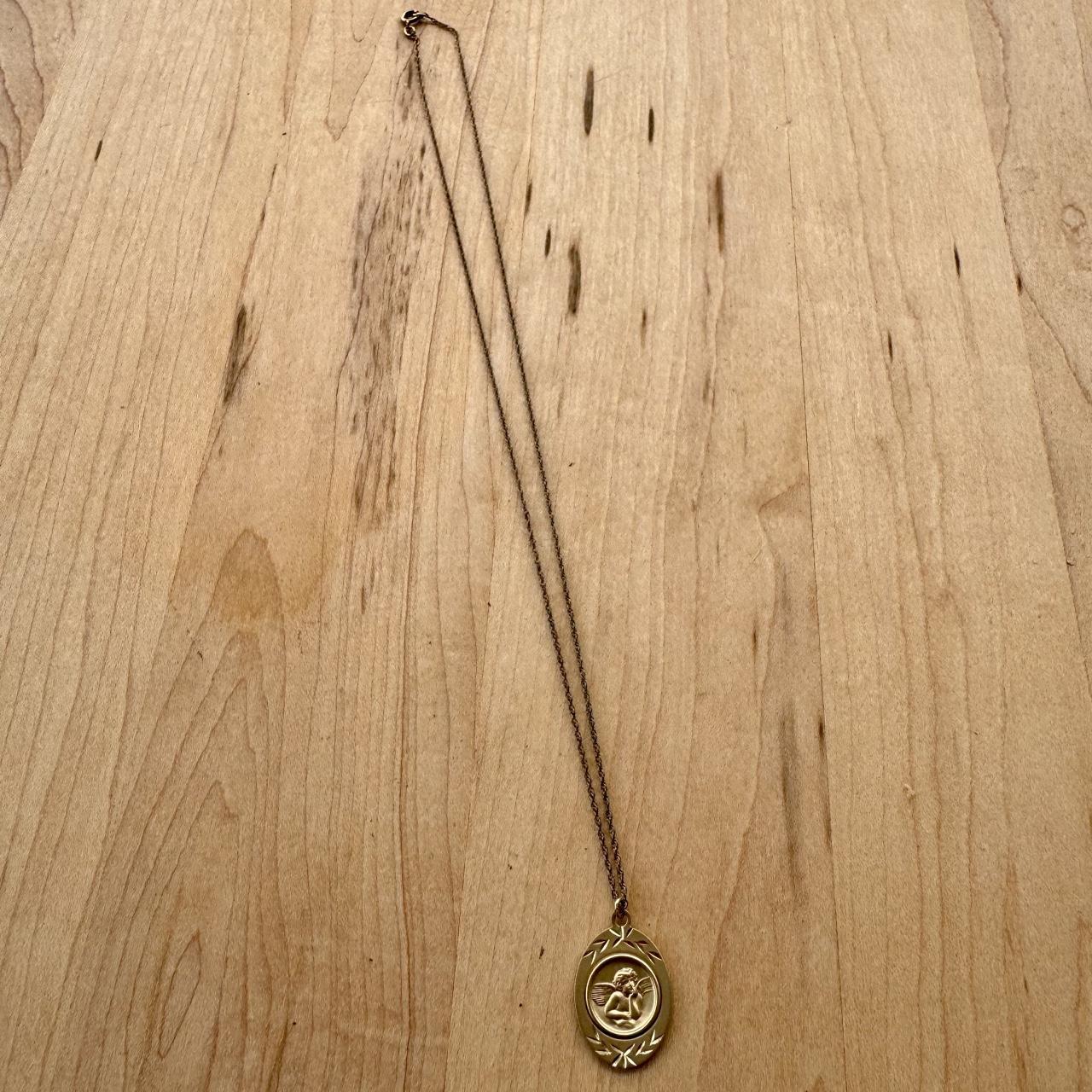 Cherub Pendant - 14K Plated