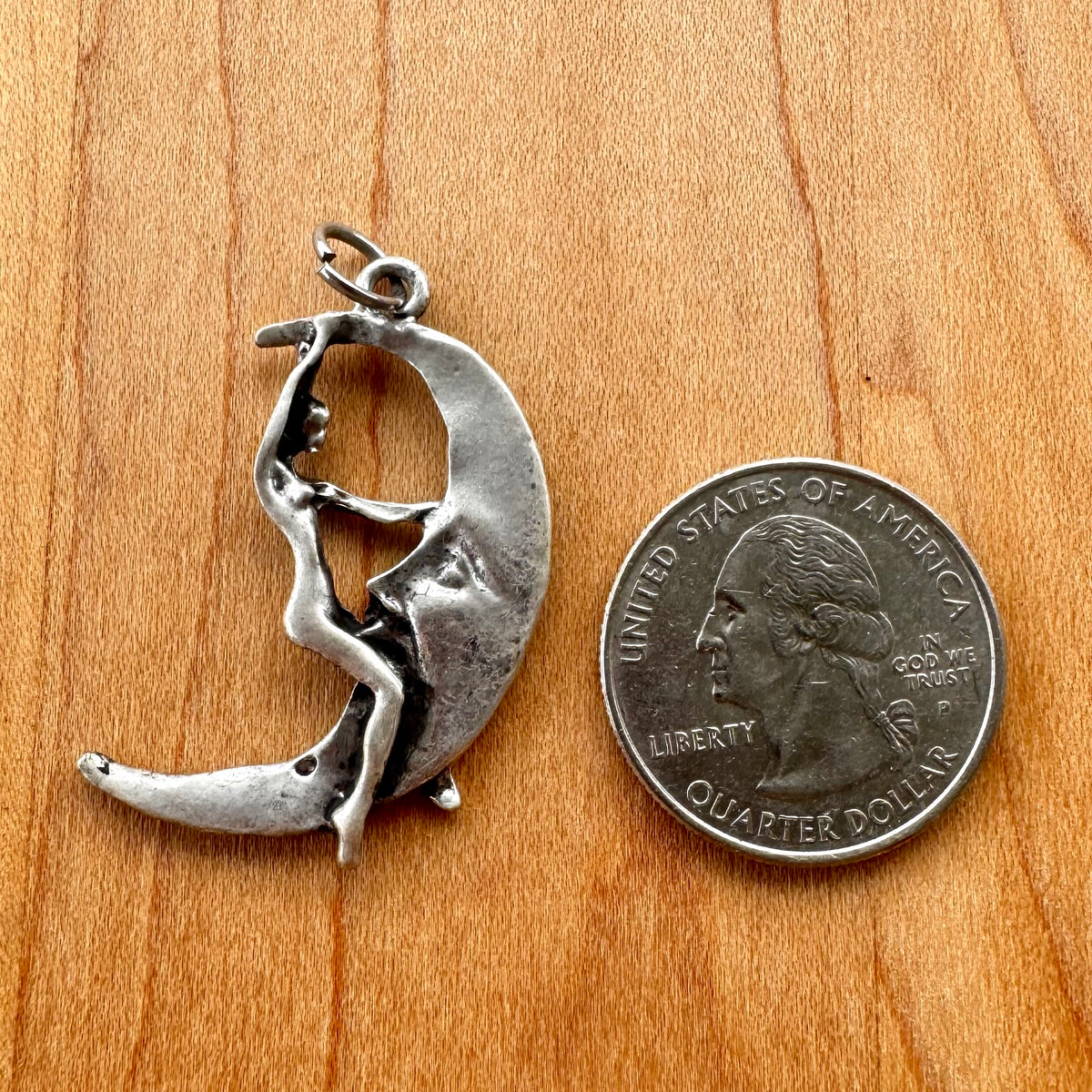 Moonrider Pendant - Pewter