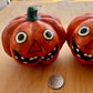 Pair of Pumpkin Candles - Vintage
