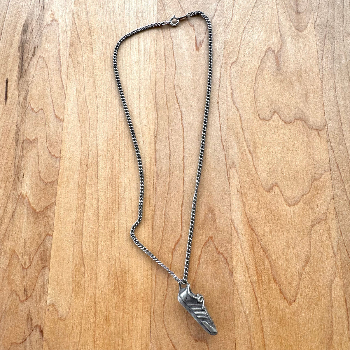 Running Shoe Necklace - Pewter