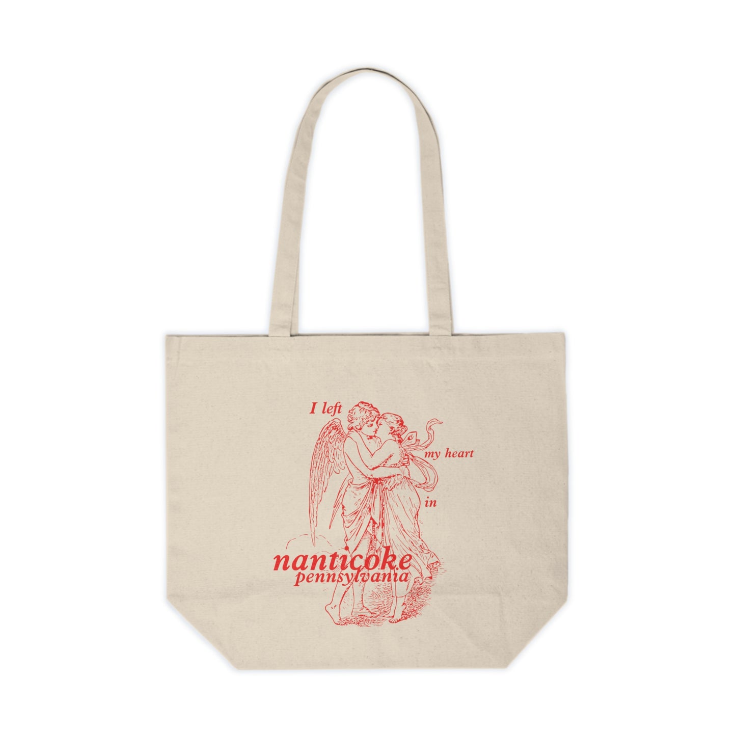 CUSTOM I Left My Heart in Nanticoke, Pennsylvania Oversized Tote