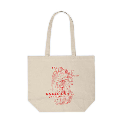 CUSTOM I Left My Heart in Nanticoke, Pennsylvania Oversized Tote