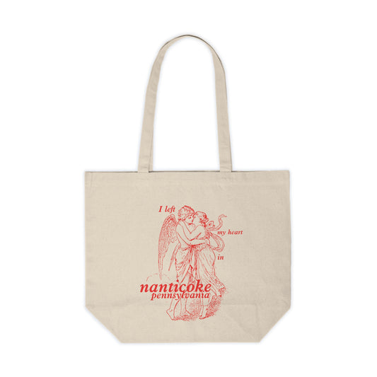 CUSTOM I Left My Heart in Nanticoke, Pennsylvania Oversized Tote