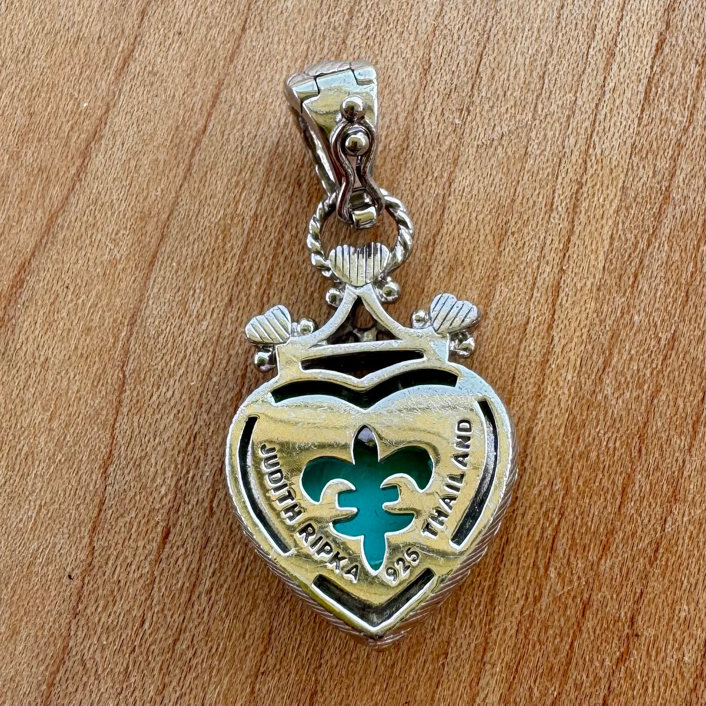 Judith Ripka Turquoise Heart Pendant