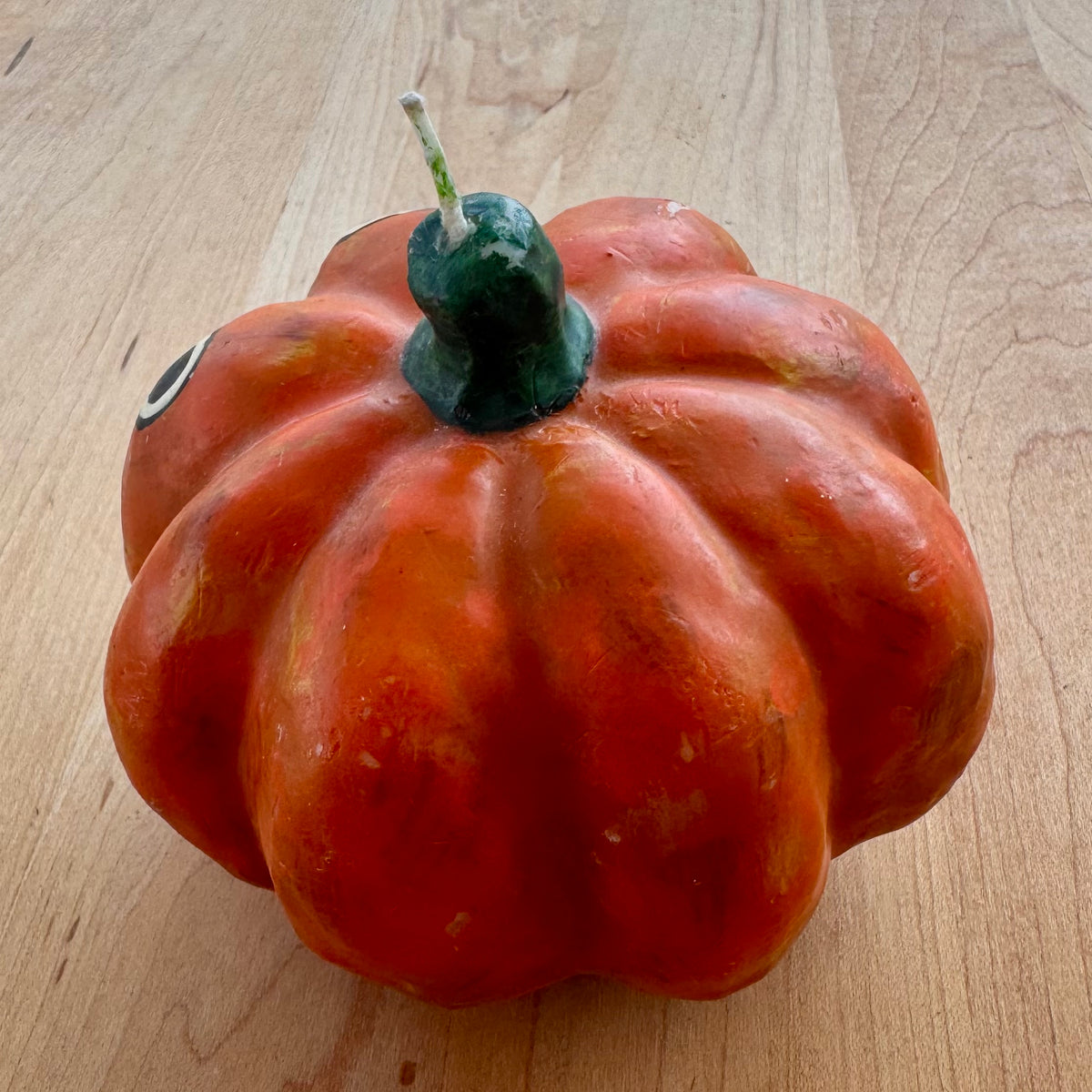 Pair of Pumpkin Candles - Vintage