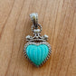 Judith Ripka Turquoise Heart Pendant