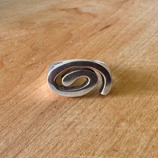 Chunky Spiral Ring - Sterling Silver
