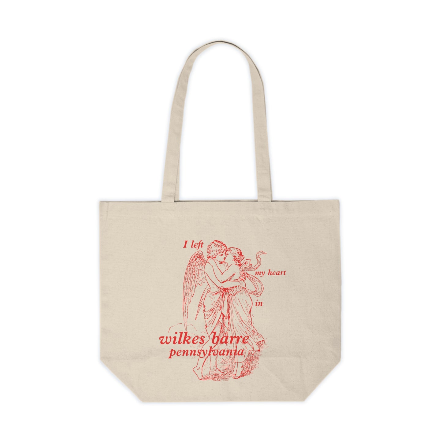I Left My Heart in Wilkes Barre, Pennsylvania Oversized Tote