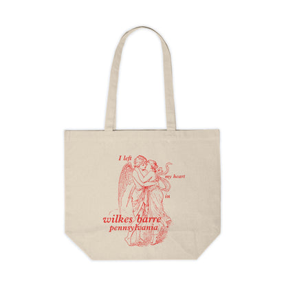 I Left My Heart in Wilkes Barre, Pennsylvania Oversized Tote
