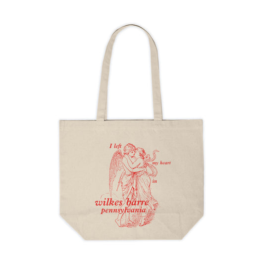 I Left My Heart in Wilkes Barre, Pennsylvania Oversized Tote