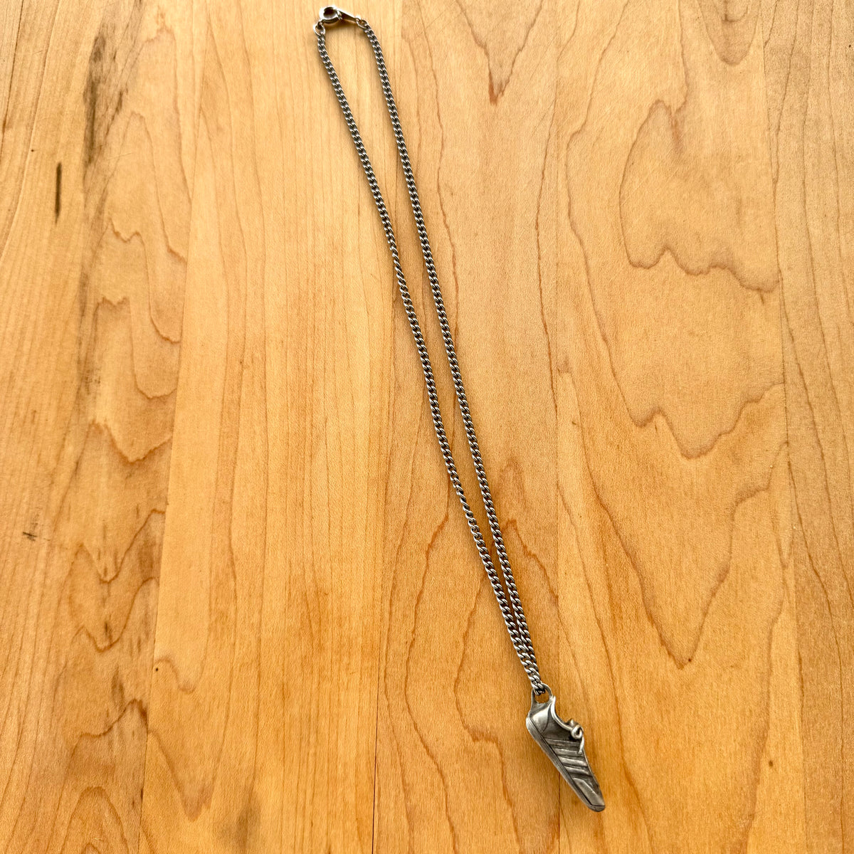 Running Shoe Necklace - Pewter