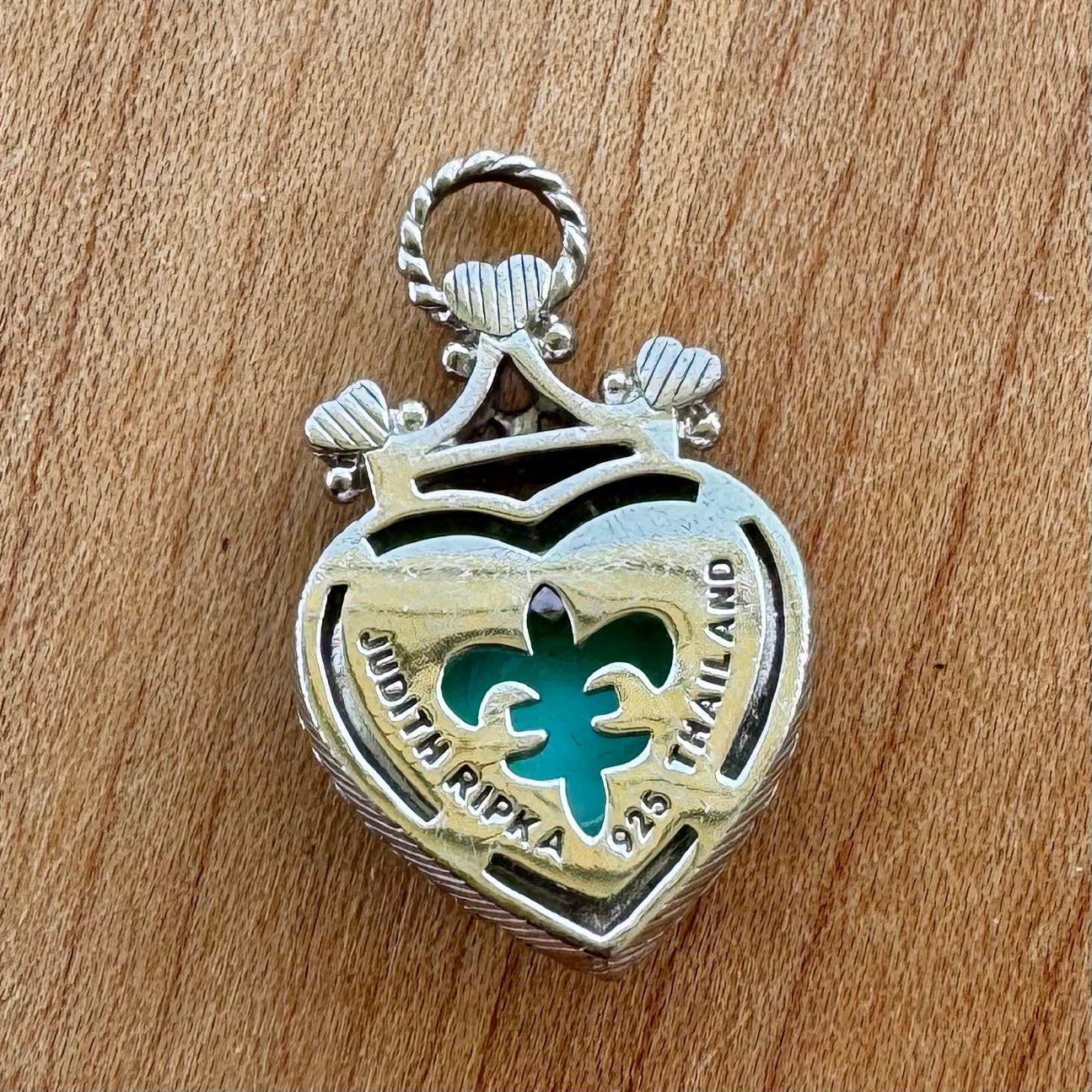 Judith Ripka Turquoise Heart Pendant