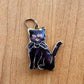 Black Cat Enamel Pendant - Vintage