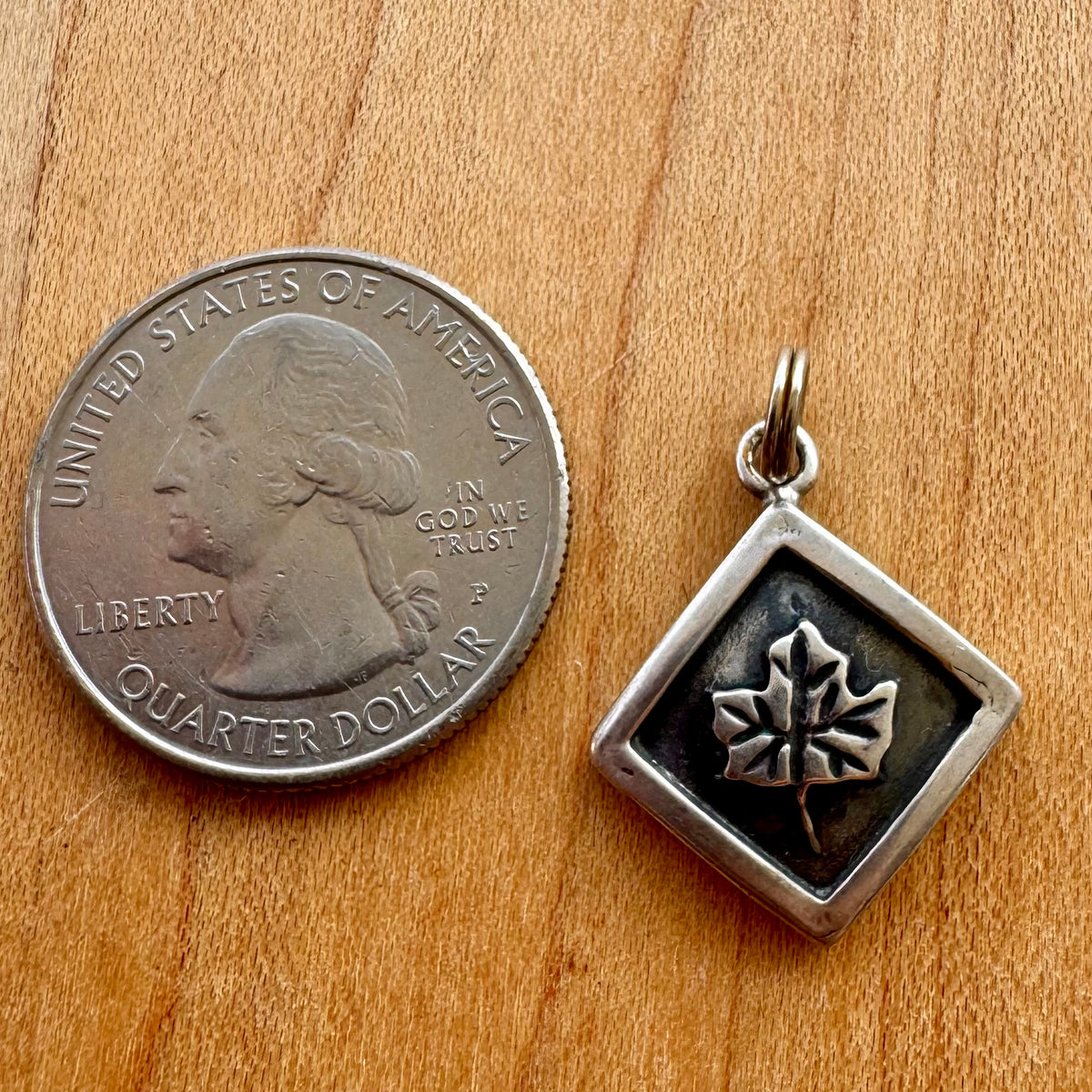 Maple Leaf Pendant - Sterling Silver