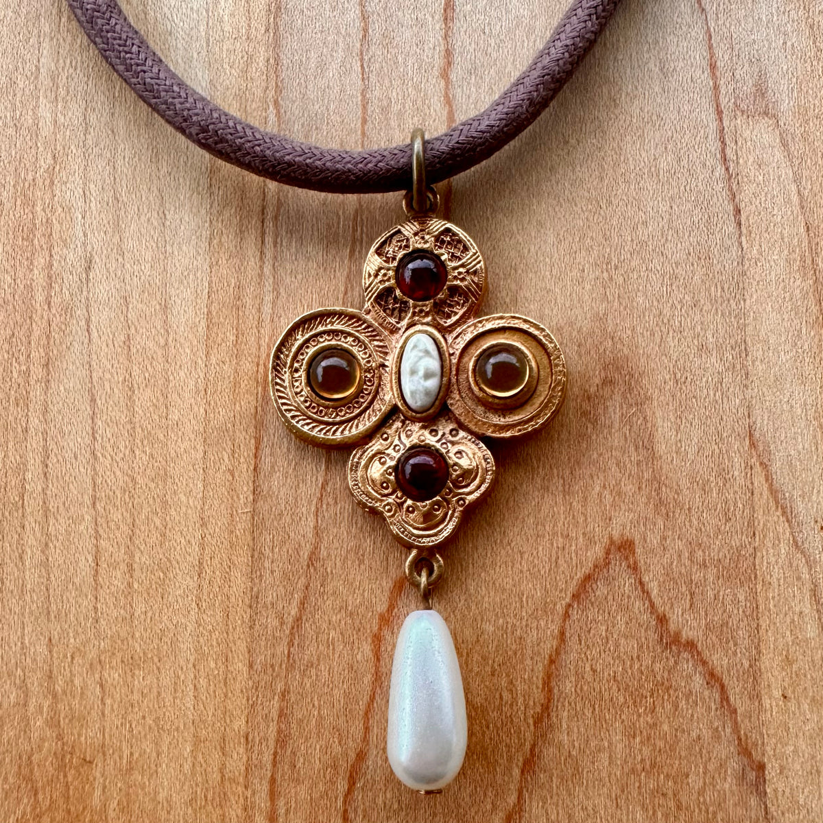 Medieval Cross Necklace - Vintage