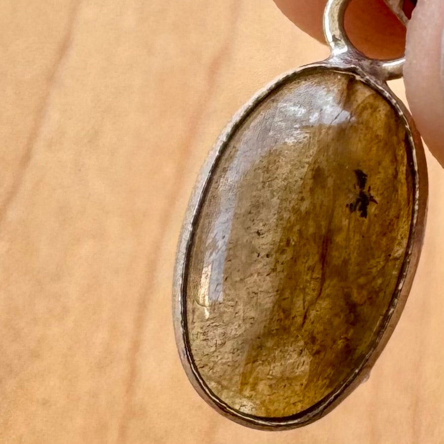 Smoky Quartz Pendant - Sterling Silver