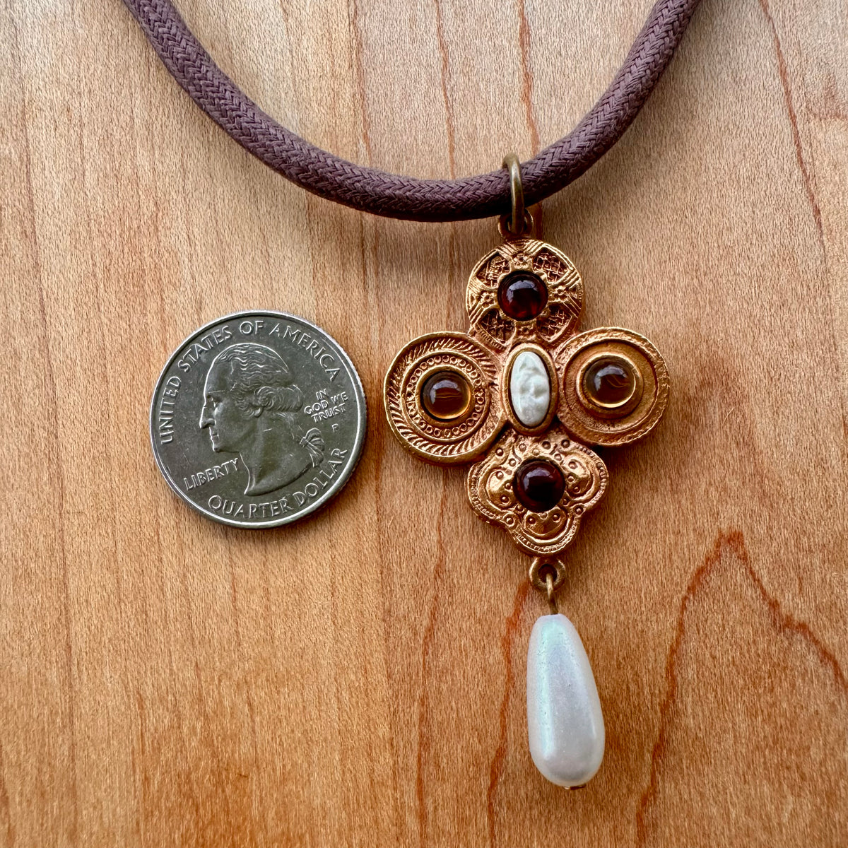 Medieval Cross Necklace - Vintage