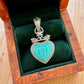 Judith Ripka Turquoise Heart Pendant