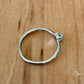 Sz 7.25 Super Dainty Larimar Ring - Sterling Silver