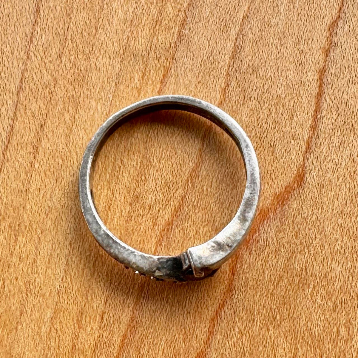 Onyx & Zirconia Ring - Sterling Silver