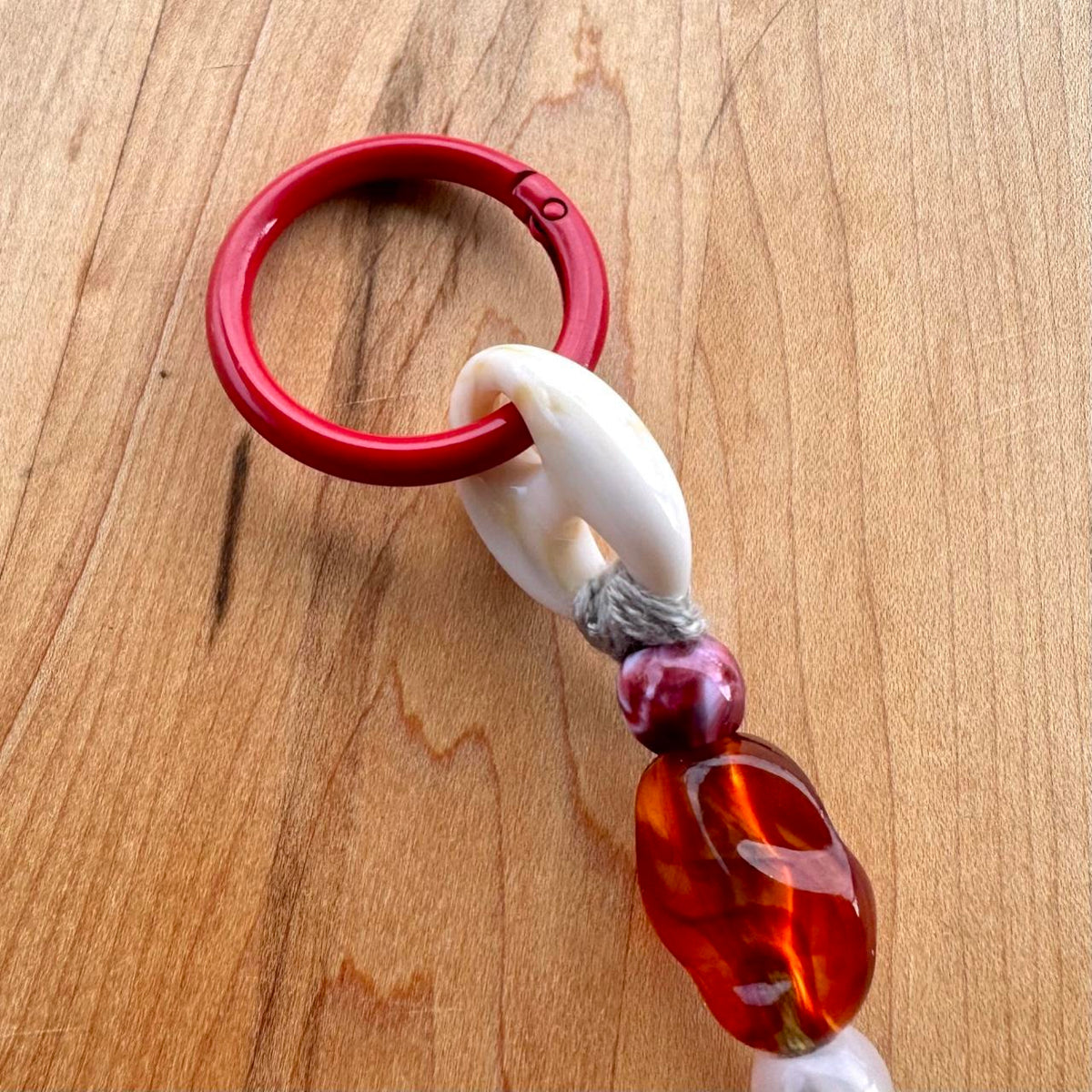 Beaded Bag Charm - Handmade