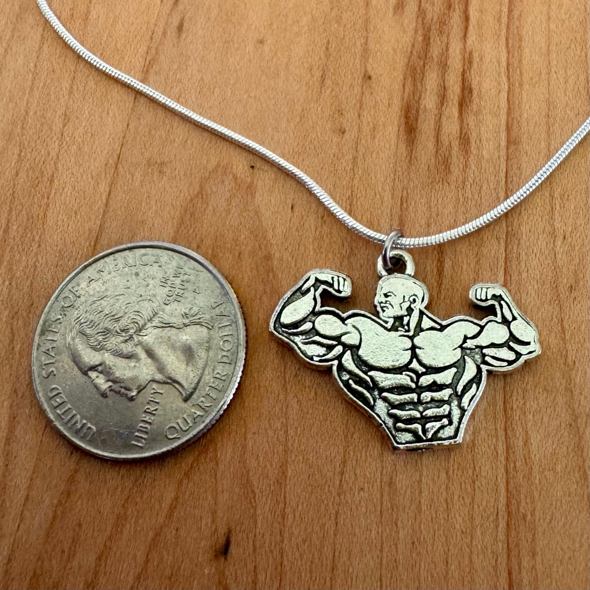 Bodybuilder Pendant Necklace