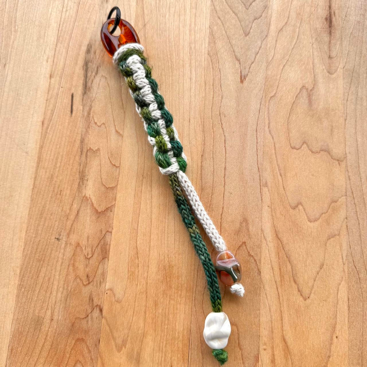 Knotted Bag Charm - Handmade