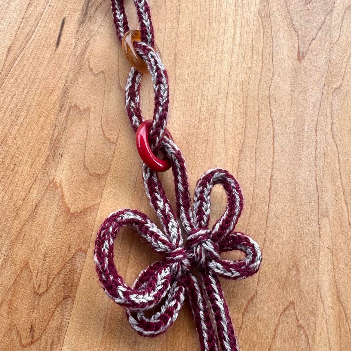 Butterfly Knot Bag Charm - Handmade