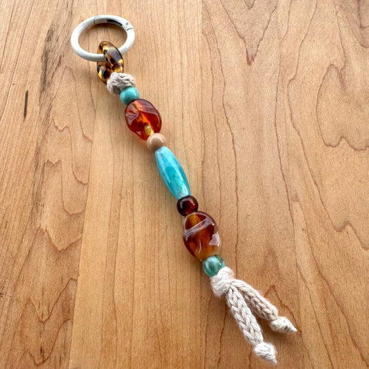 Beaded Bag Charm - Handmade