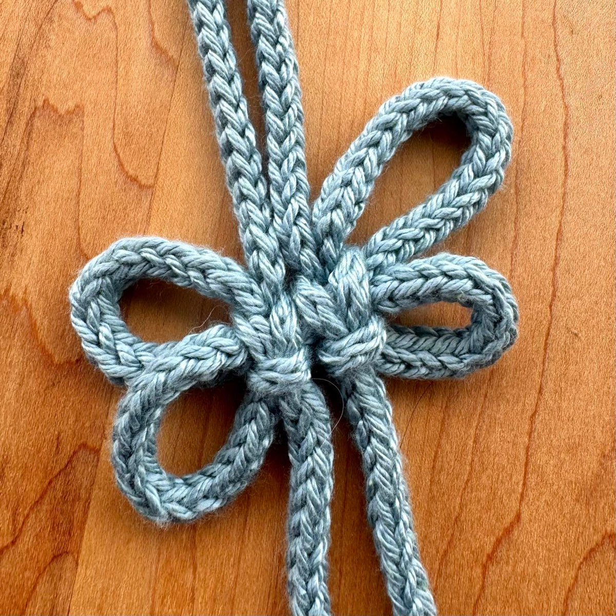 Butterfly Knot Bag Charm - Handmade