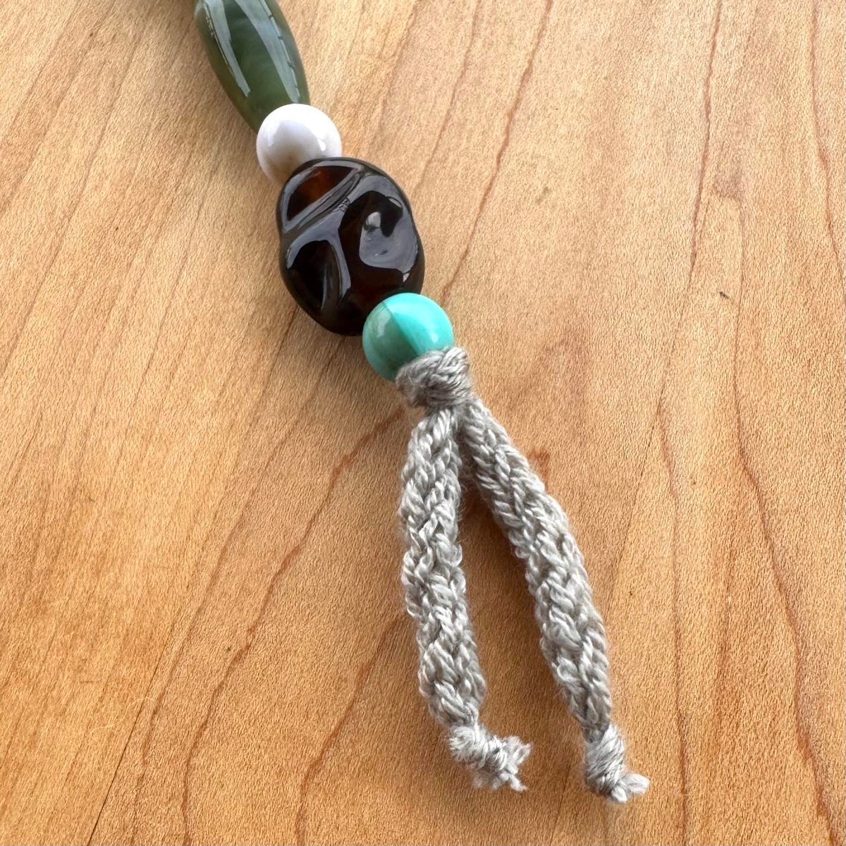 Beaded Bag Charm - Handmade