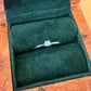 Sz 7.25 Super Dainty Larimar Ring - Sterling Silver