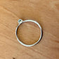 Sz 7.25 Super Dainty Larimar Ring - Sterling Silver