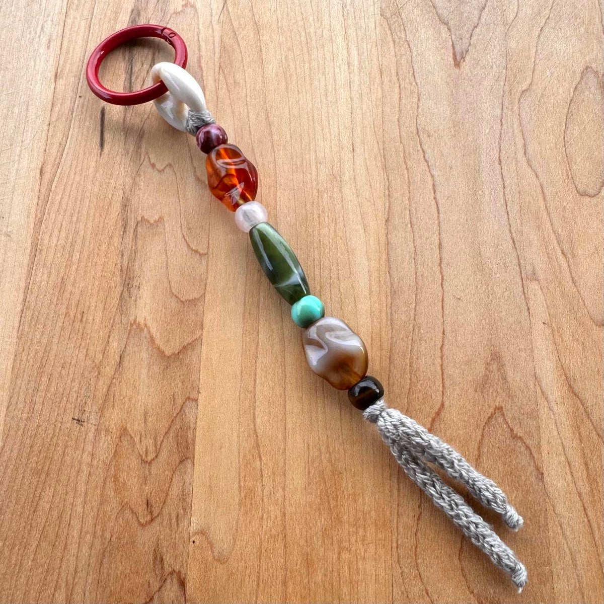 Beaded Bag Charm - Handmade