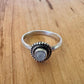 Sz 9 Moonstone Ring - Sterling Silver