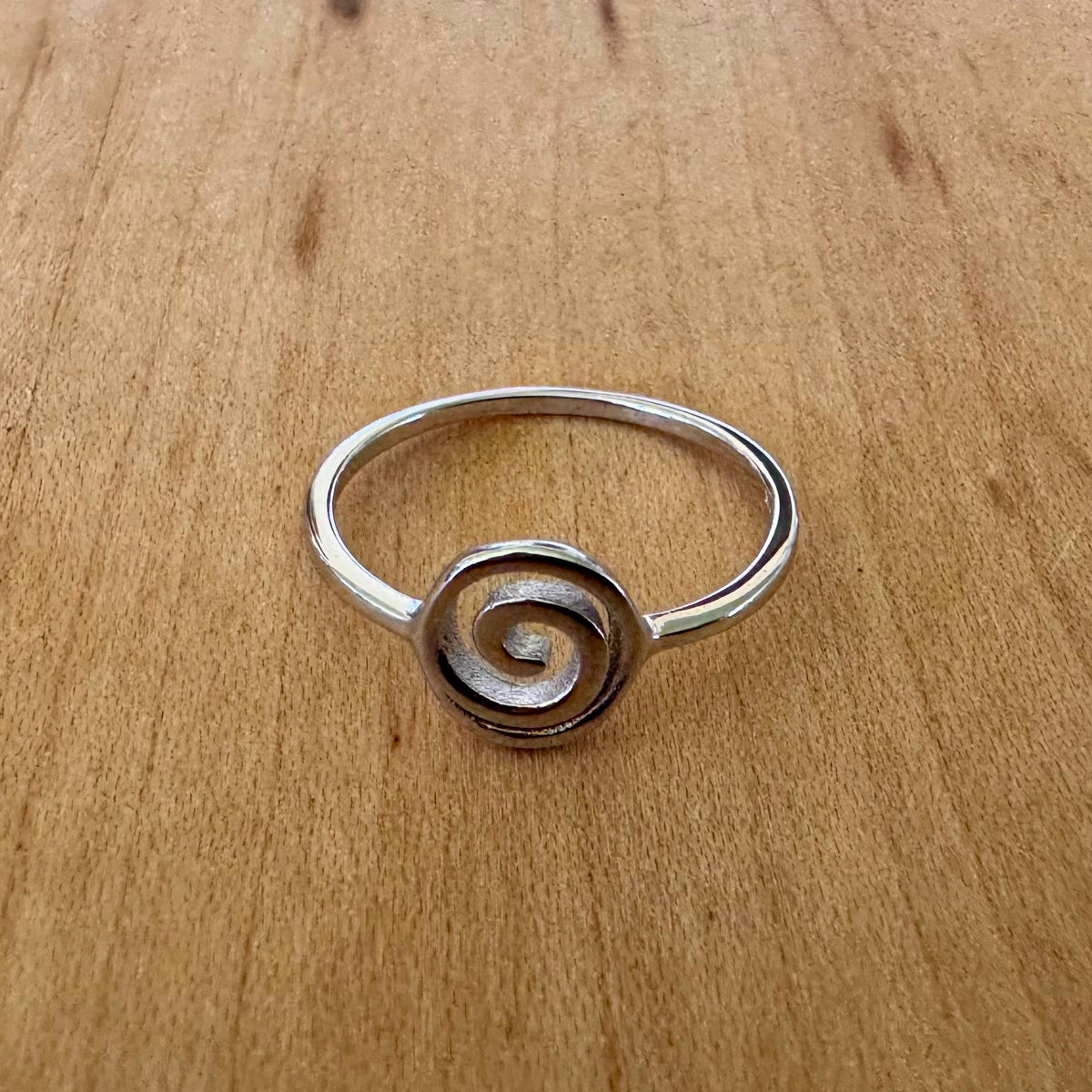 Sz 6.5 Spiral Ring - Sterling Silver