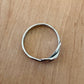 Sz 10 Double Knot Band Ring - Sterling Silver