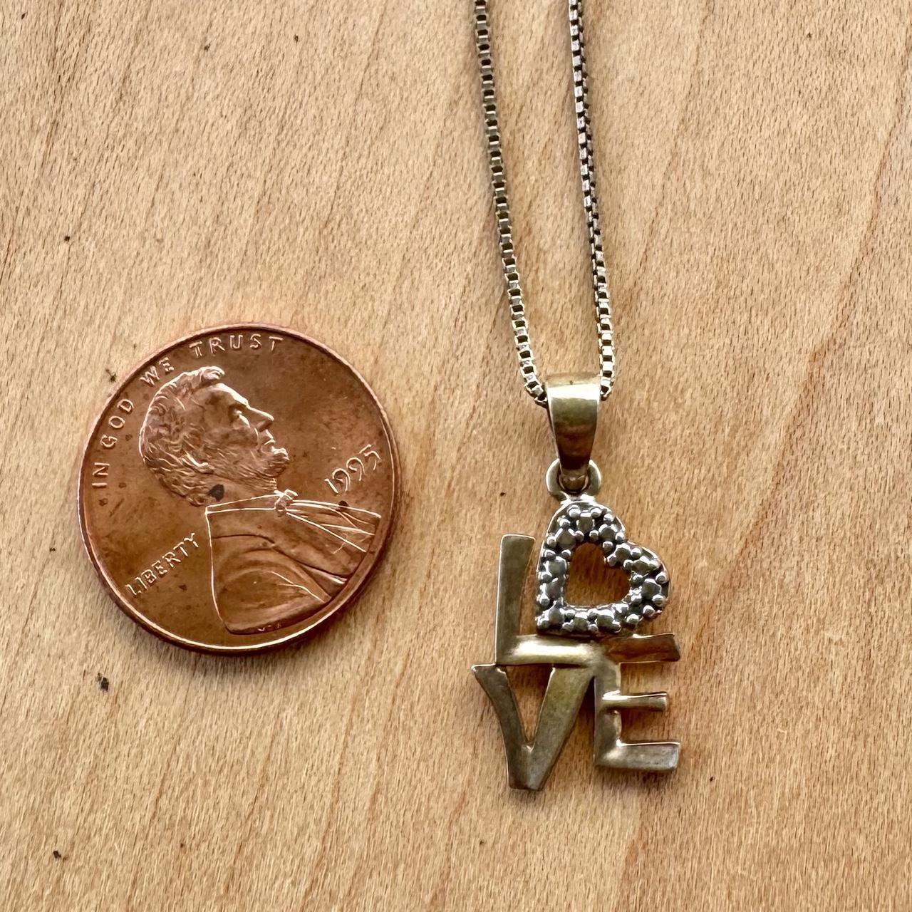 Love Pendant - Sterling Silver
