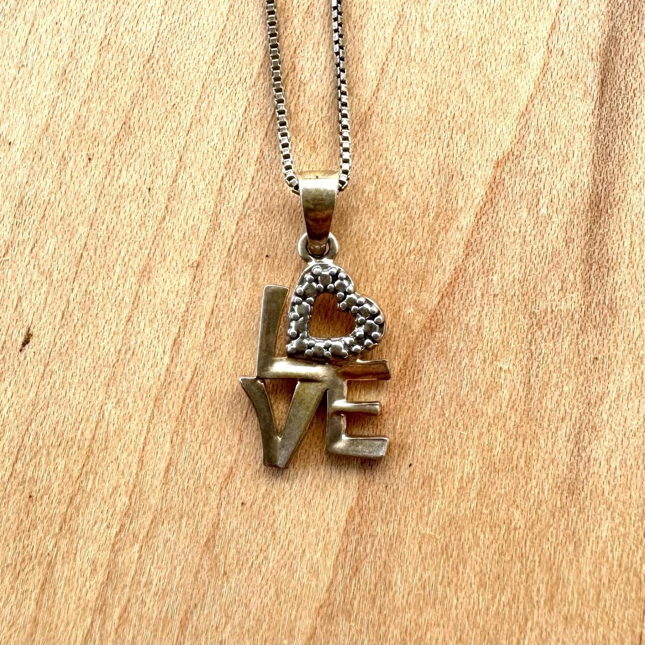 Love Pendant - Sterling Silver