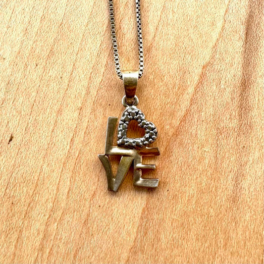 Love Pendant - Sterling Silver