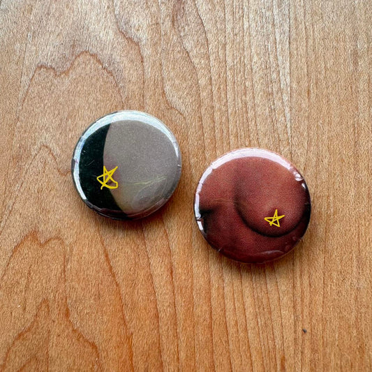 Pair of Vintage Playboy Buttons - Handmade
