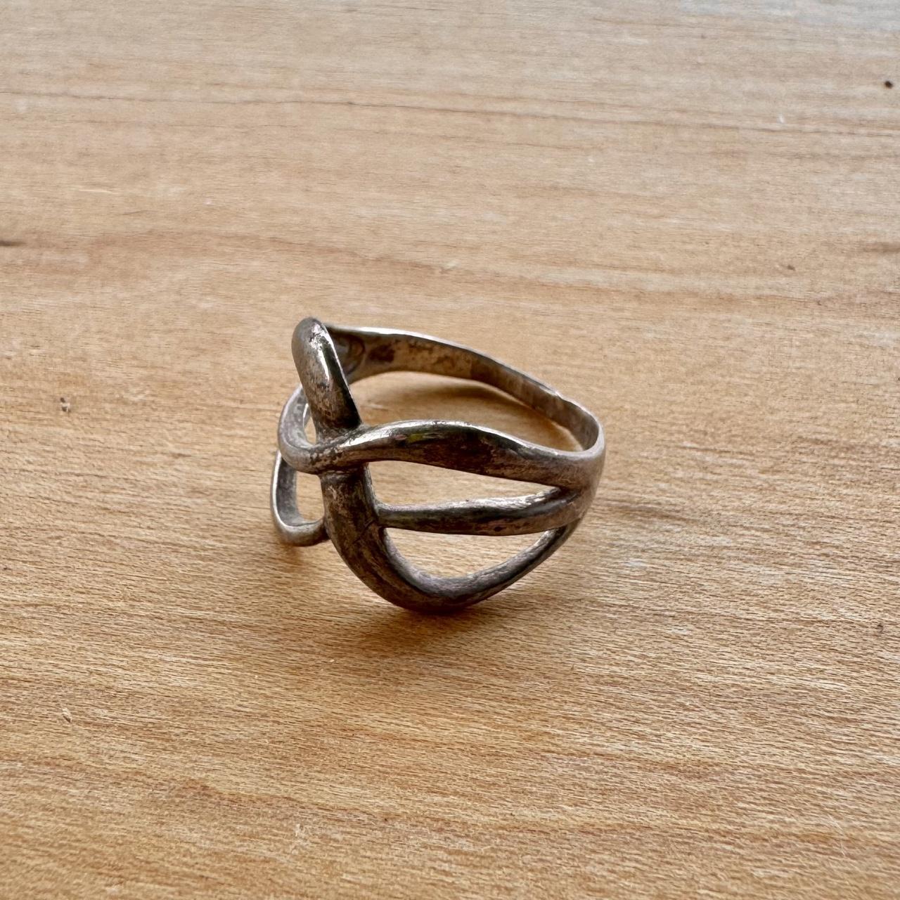 Large Wave Ring - Sterling Silver