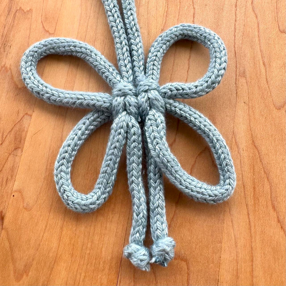 Butterfly Knot Bag Charm - Handmade